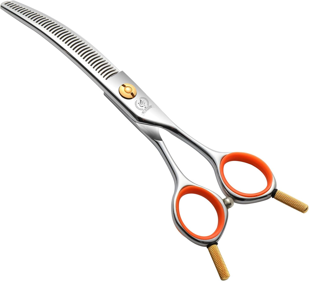 5'' Small Curved Scissors Lightweight Dog Cat Grooming Scissors with Safety Round Tip JP440C Stainless Steel Sharp Blades for Body Facial Nose Ear and Paw Hair Easy Use - Image 11