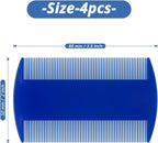 Close up of MoHern double sided pet flea comb teeth