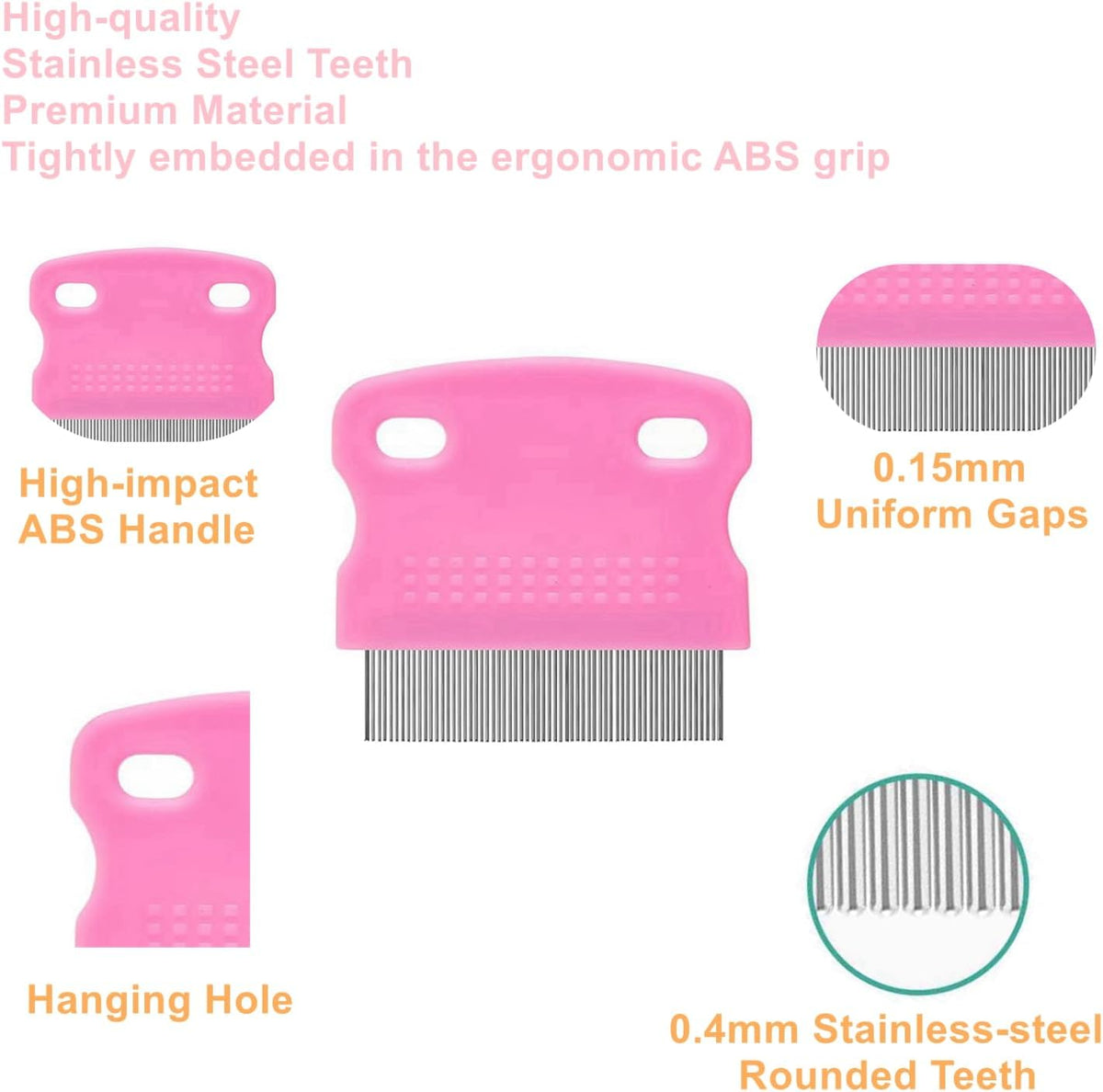 Juwantu pet grooming set showing blue and pink handles for dogs and cats