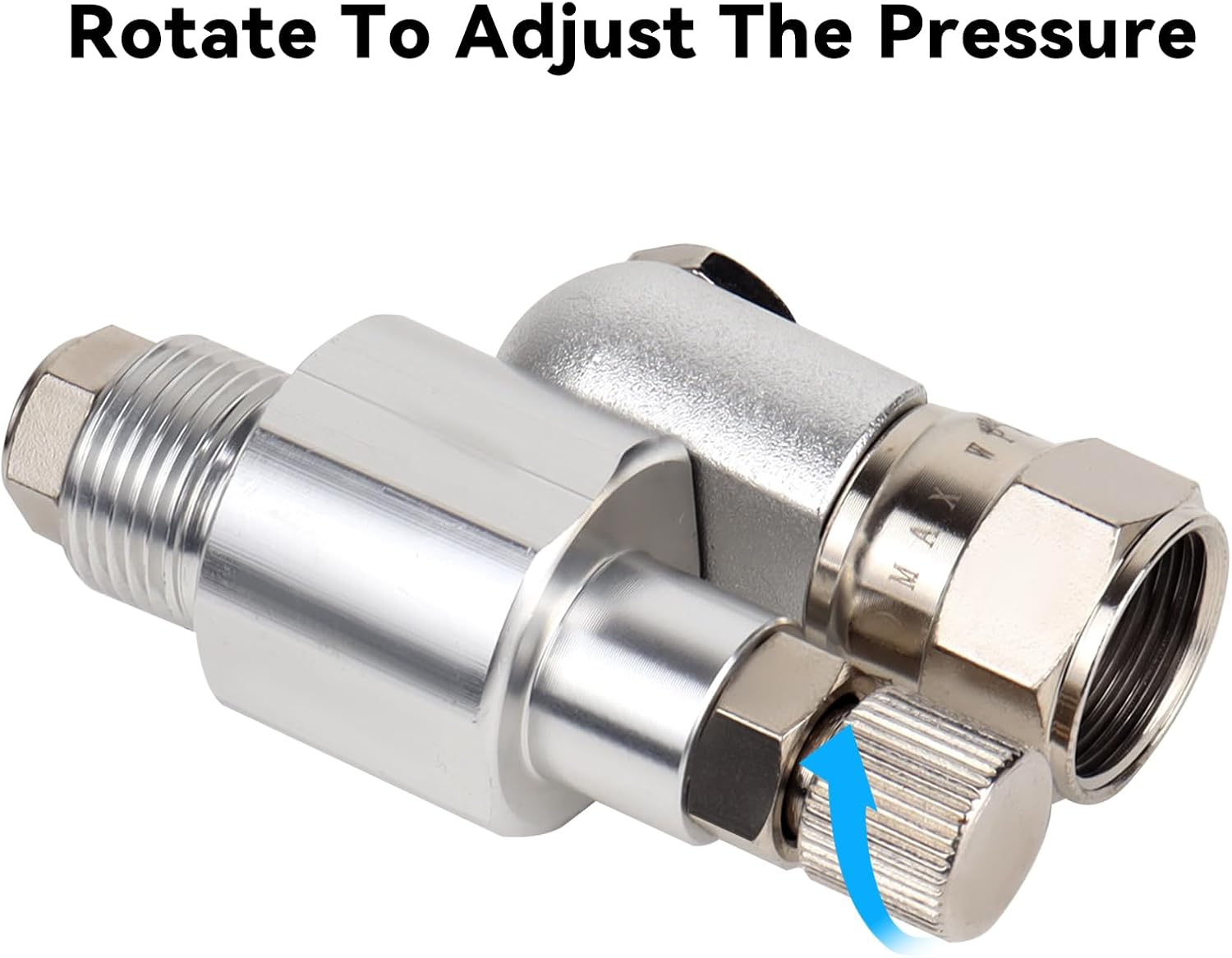 GregYoung 3600 PSI swivel joint adapter joint showing stainless steel construction.