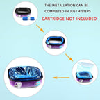 Close up view of the durable tear resistant cat waste refill film.