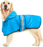 Fashion Hooded Dog Raincoat - Reflective Doggy Rain Jacket Lightweight Waterproof Dog Raincoats for Medium Dogs (Medium, Blue) - Image 11