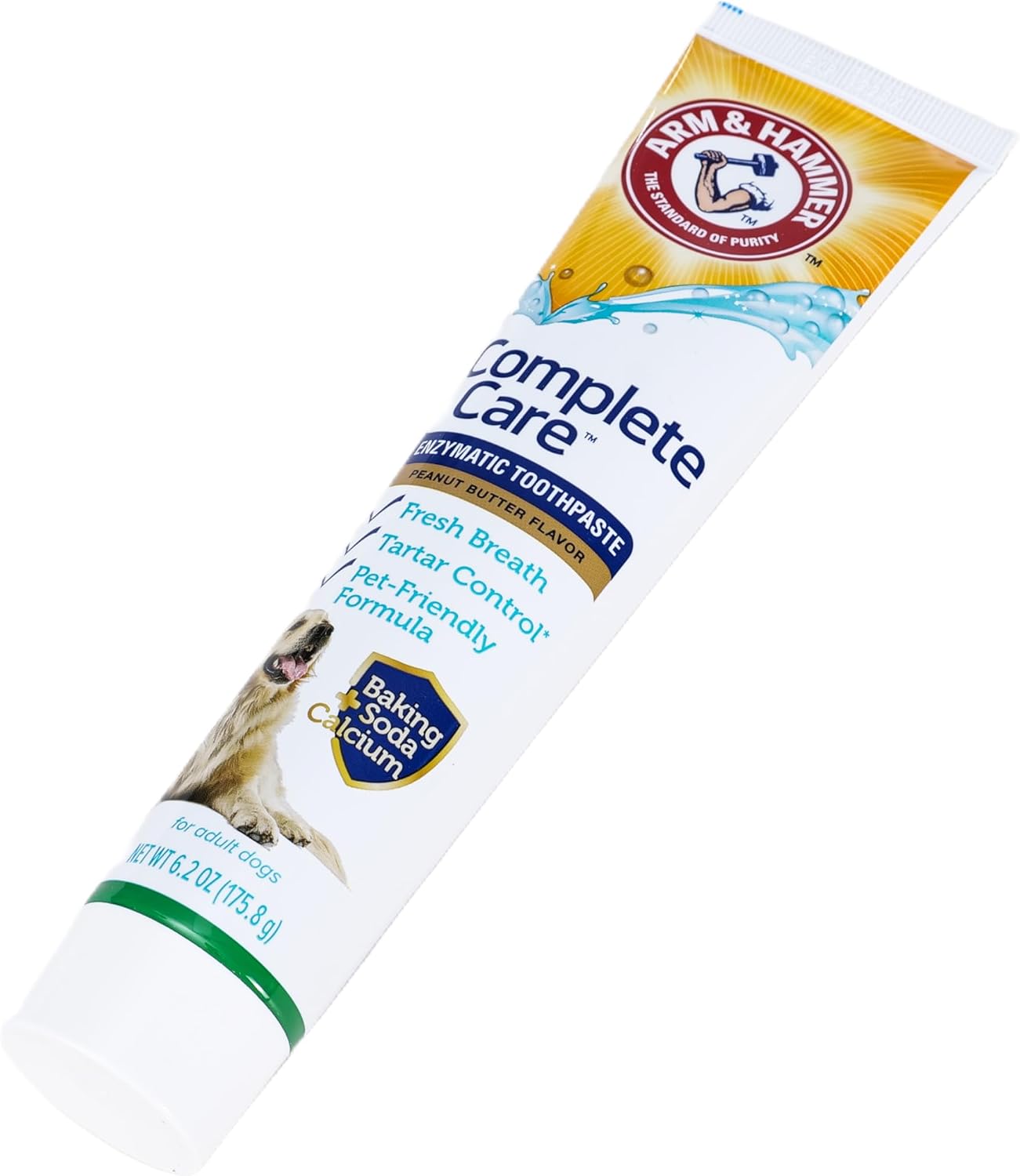 Back label of Arm and Hammer enzymatic canine oral care paste
