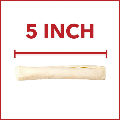 Pet Factory thick rawhide rolls for small medium dogs