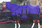 Hilason twelve hundred denier equestrian blanket with neck cover close up