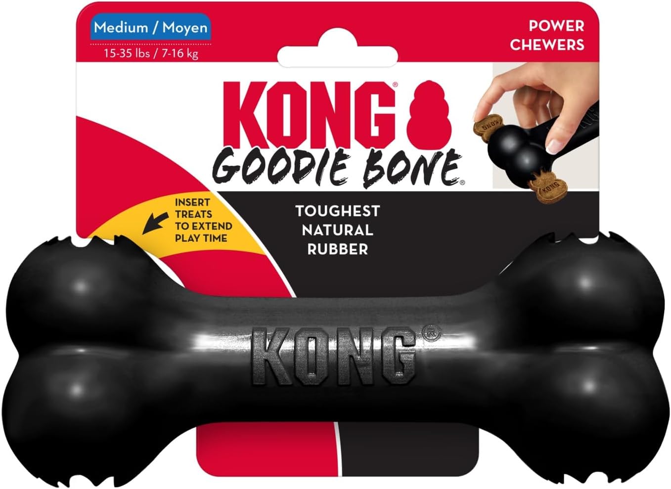 USA imported KONG Extreme durable pet toy angled view