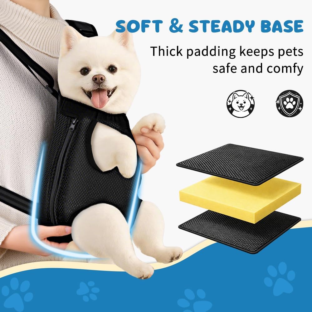 Side view of Mosago pet carrier showing leg openings
