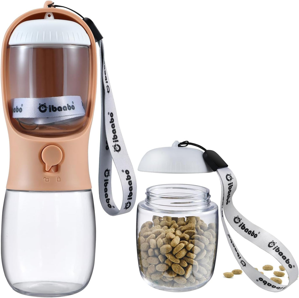Cibaabo Dog Water Bottle with Food Container, Travel Puppy Water Bowl, Portable Pet Dispenser, Dog Gift Stuff Accessories Items, Puppy Essentials Necessities for Yorkie Cat Walking and Hiking - Image 9
