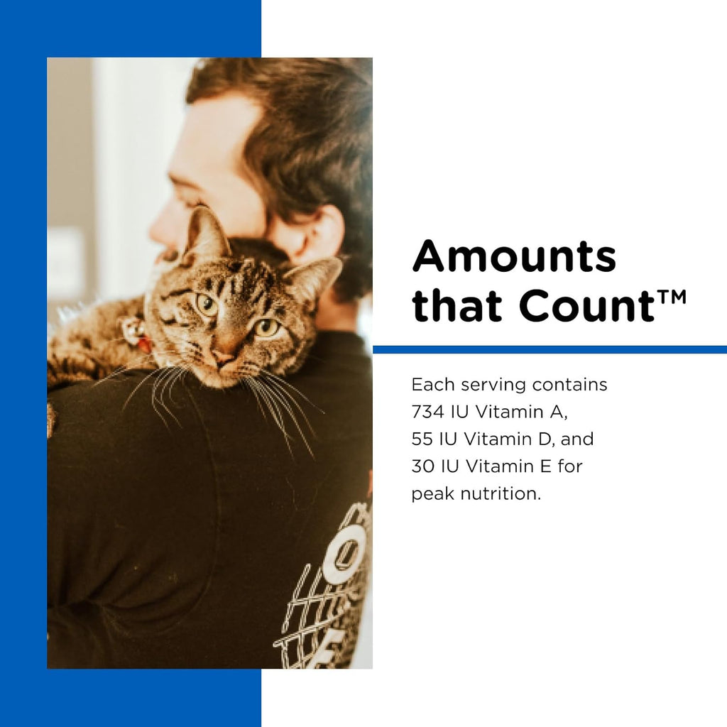 Nutri-Vet salmon flavored cat supplement ingredients label