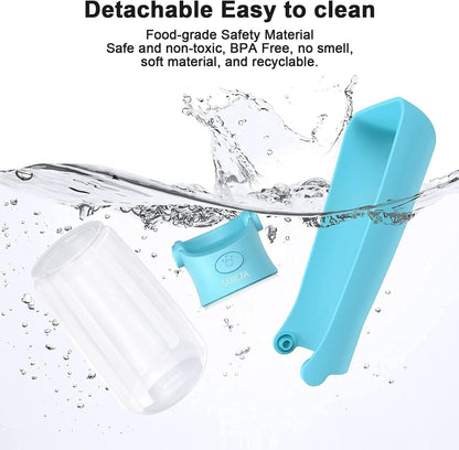 SOICTA Portable Dog Small Animals Water Bottle for Walking 19 OZ or 12 OZ Pet Water Bottles for Puppy Medium Large Dogs Little Animals Water Dispenser Dog Small Animals Water Bowl - Image 5