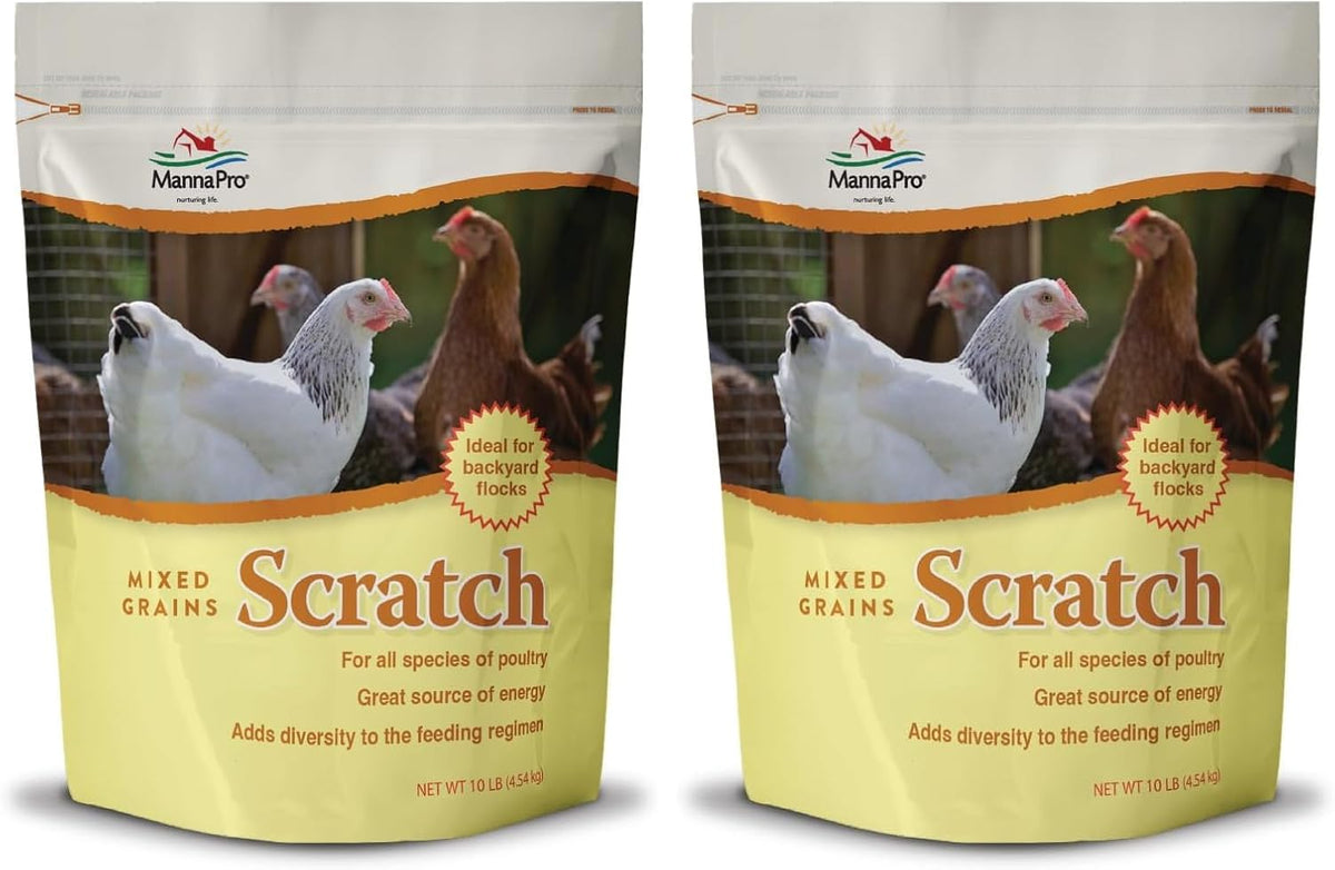 Manna Pro Ultimate Chicken Scratch Feed, Nutrient-Rich Scratch Grain Treat for Chickens and Poultry, Natural Multigrain Blend for Backyard Flocks and Laying Hens, Made in USA, 10 lb Bag - Image 10