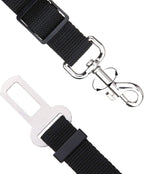 Universal vehicle buckle on Elisel pet safety strap