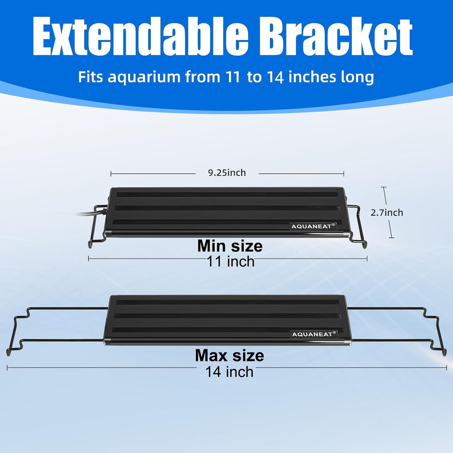 Aquaneat LED light showing blue moonlight mode effect
