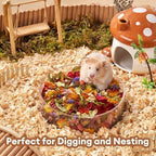 BUCATSTATE 5L Natural Flower & Hamster Bedding Soft Natural Bedding for Hamster Enrichment for Small Pets & Dwarf Syrian Hamsters, Gerbils, Mice - Image 7
