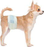 Small size fifty pack of disposable diapers for managing dog urinary incontinence