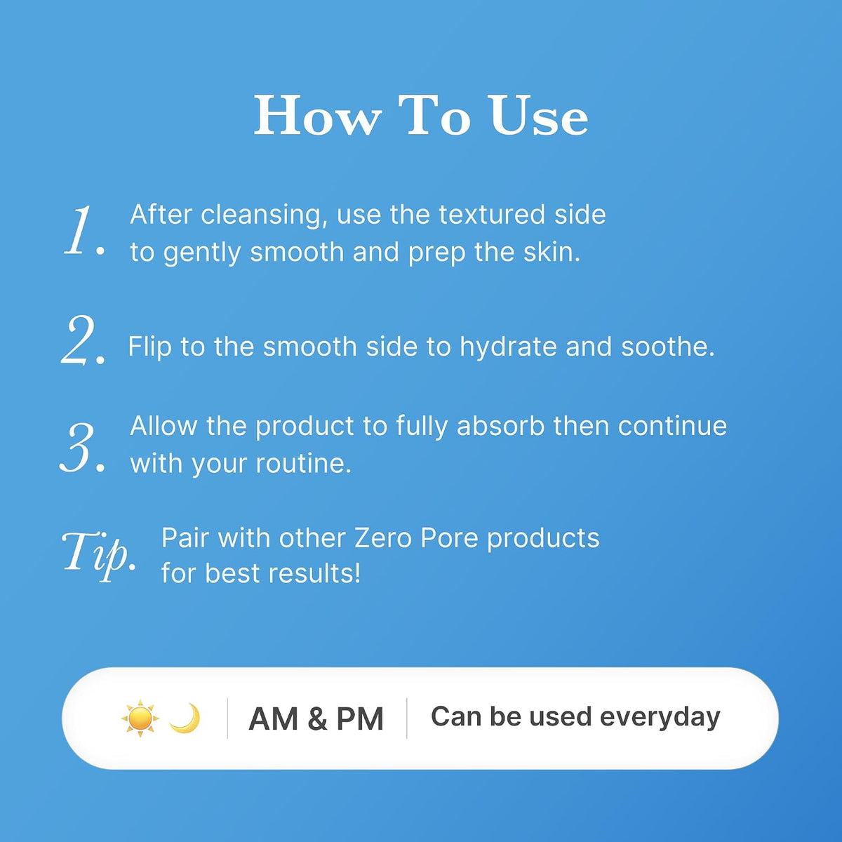 Medicube zero pore pad mild application demonstration on face