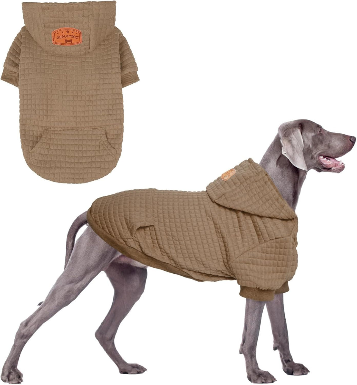 BEAUTYZOO Dog Hoodie for Small Medium Large Dogs, Winter Fall Warm Dog Clothes for Puppy S M Sized Dogs Girl Boy, Dog Sweater Shirt Hoodies with Pocket Bulldog Pitbull Cat Clothing Coat - Image 11