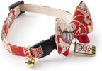 Necoichi Kabuki Cat Collar flat lay displaying pattern