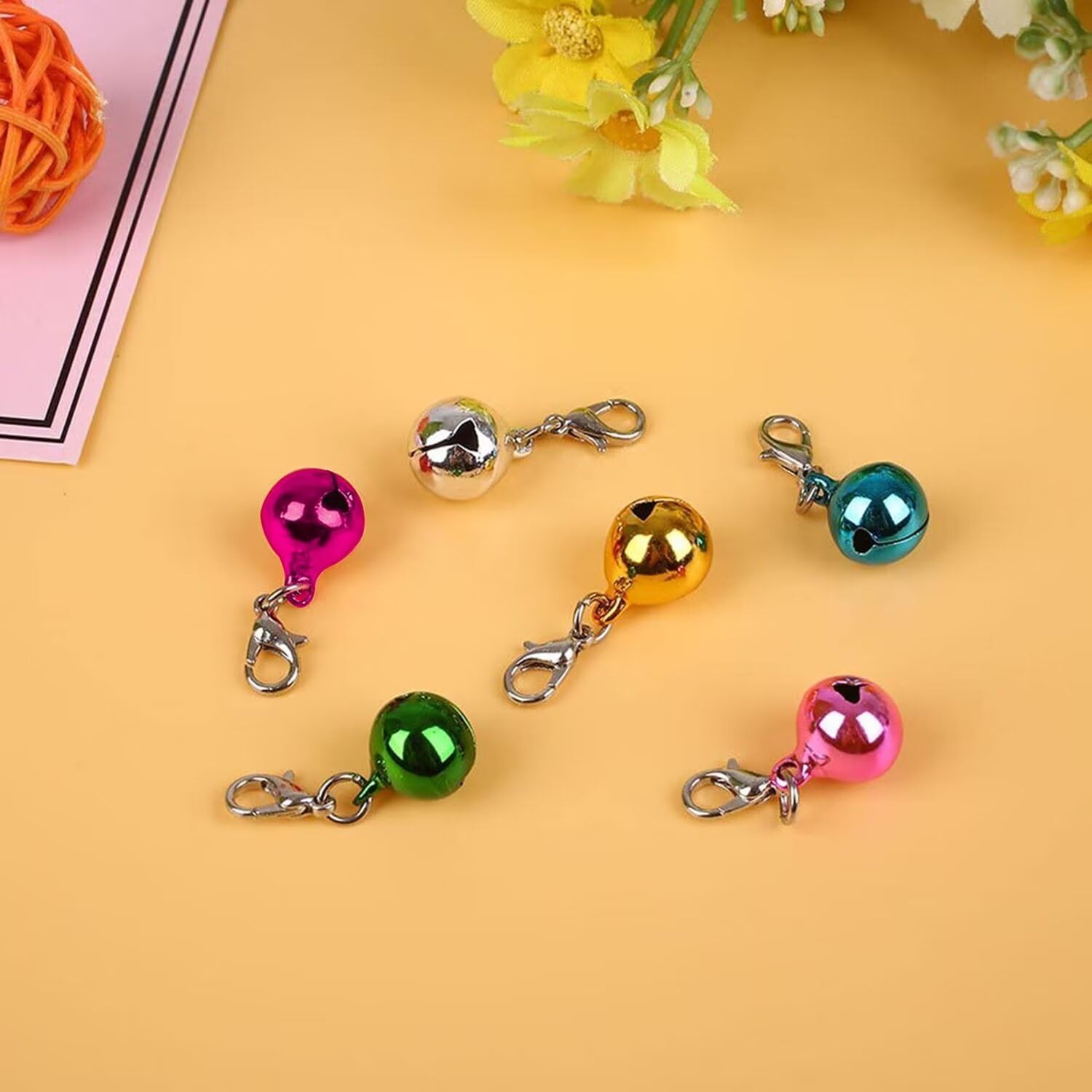 Aoche decorative pet collar charms six piece assortment set