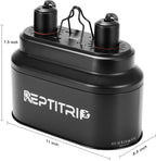 REPTITRIP smart terrarium light fixture showcasing dual independent max one hundred sixty watt sockets
