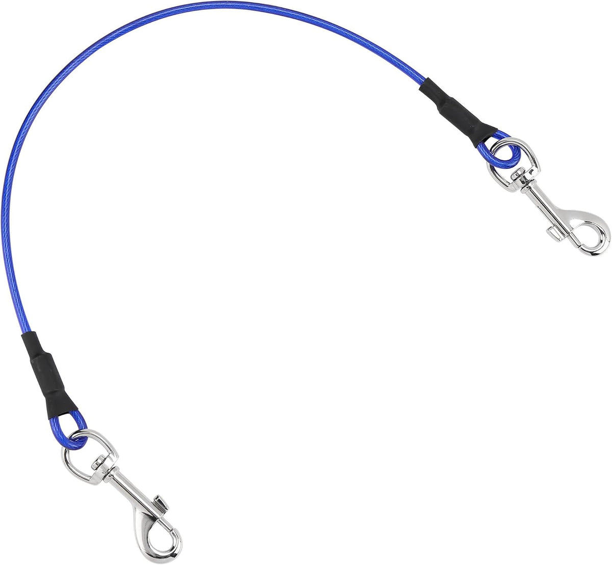 Mogoko Pet Dog Car Seat Belt Restraint, Coated Stainless Steel Chew Proof Dog Vehicle Safety Tether Cable, Double Clip No-Chew Pet Car Leash Lead-16 Inch Black - Image 10