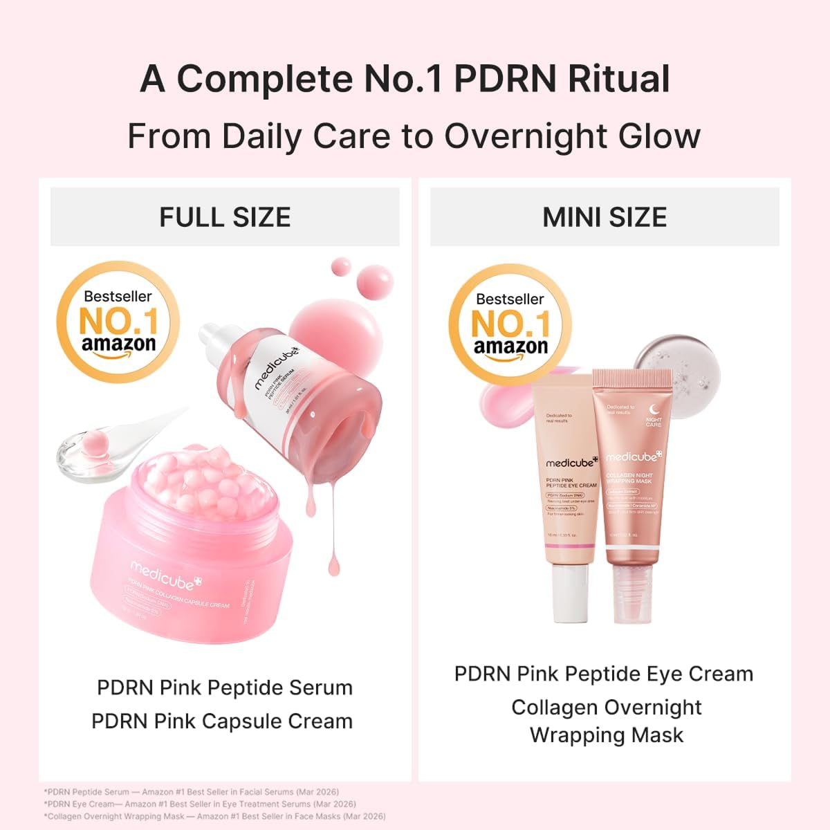 Medicube PDRN Pink Peptide Serum bottle close up