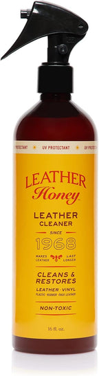 Leather Honey Leather Cleaner: Non-Toxic Leather Care Made in the USA Since 1968. Deep Cleans Leather, Faux & Vinyl - Couches, Car Seats, Purses, Tack, Shoes & Bags. Safe Any Colors & White Leather - Image 9