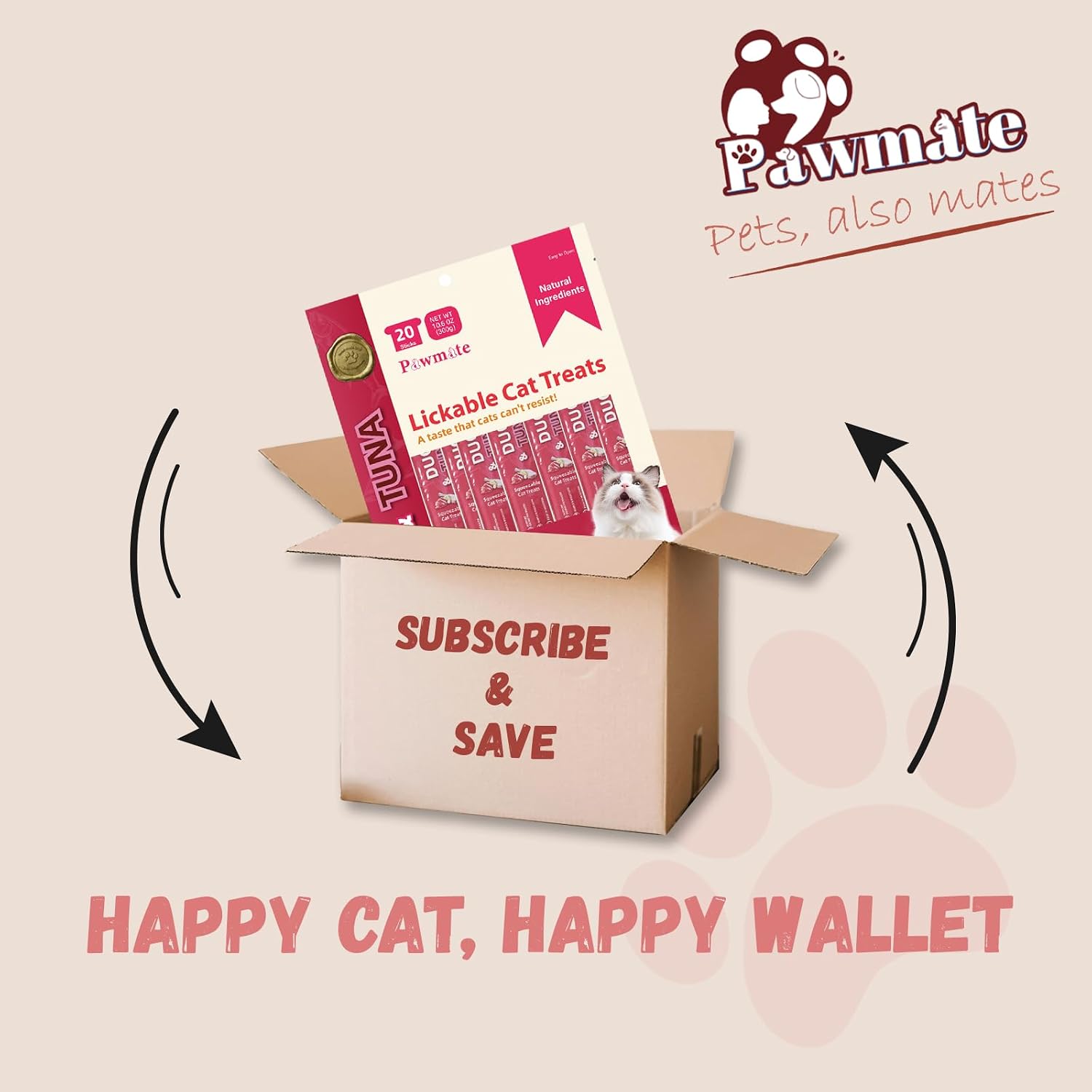 Pawmate Lickable Tuna & Duck Cat Treats, High Moisture Wet Cat Squeeze Snacks for Urinary Health & Hydration, Creamy Cat Puree for Kittens & Adult Cats, Grain-Free & Easy to Digest, 20 Tubes x 15g - Image 9