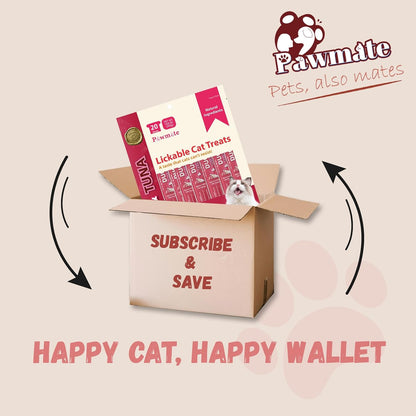 Pawmate Lickable Tuna & Duck Cat Treats, High Moisture Wet Cat Squeeze Snacks for Urinary Health & Hydration, Creamy Cat Puree for Kittens & Adult Cats, Grain-Free & Easy to Digest, 20 Tubes x 15g - Image 9