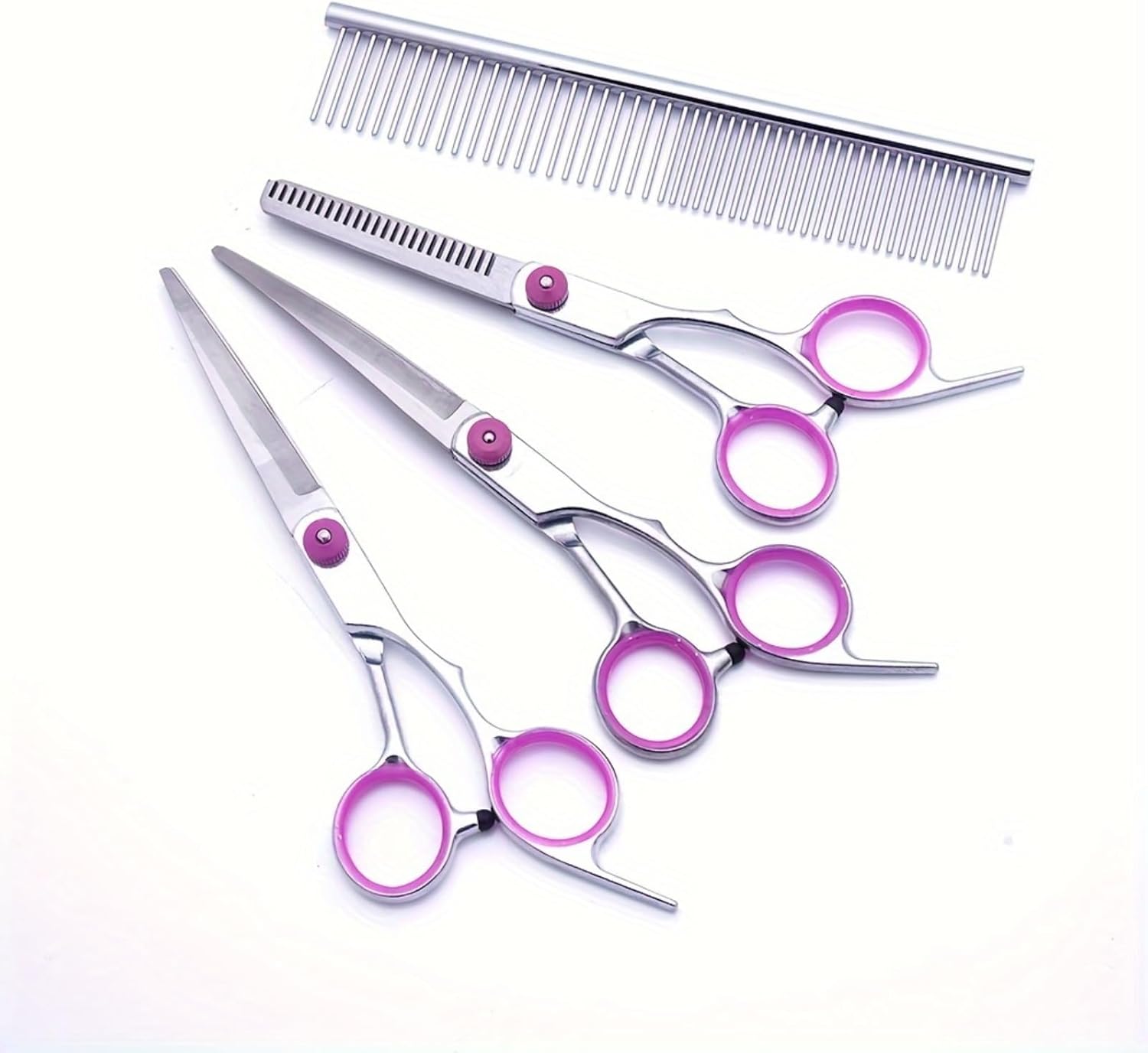 PAWCHIE thinning shears for dogs showcasing texturizing blades to reduce thick coat bulk.