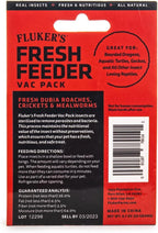 Fluker's sterilized insect food package close-up