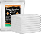 Hygger aquarium filter floss front view showing one inch thick poly fiber texture