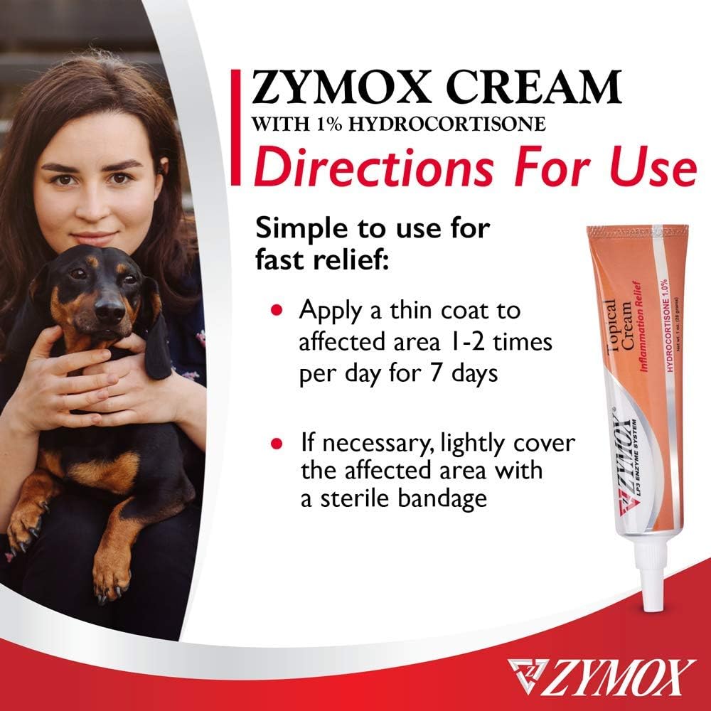 Zymox 1 ounce tube size comparison reference