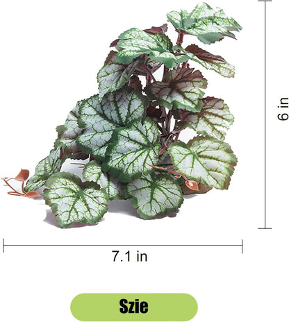 Woyrise artificial plant positioned as a hiding spot for a crested gecko