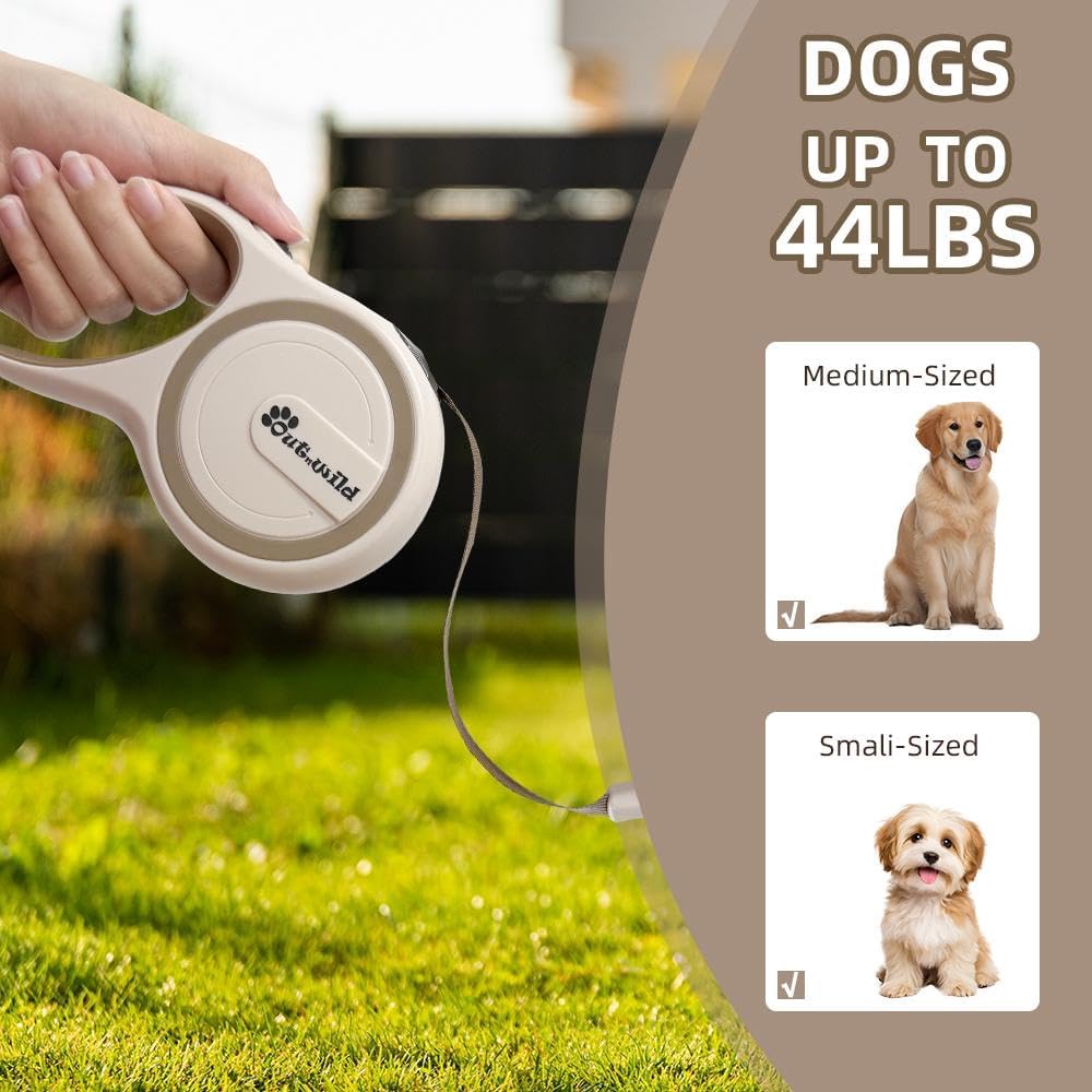 Outnwild dog leash with removable poop bag dispenser
