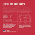 Instinct natural grain free raw beef pet food premium formulation view