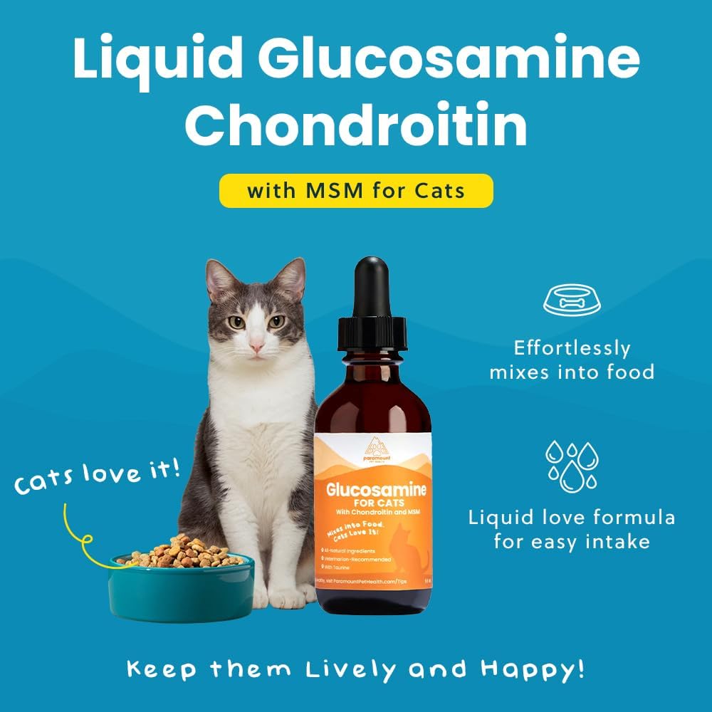 Paramount Pet Health liquid glucosamine supplement label ingredient details