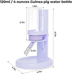 Guinea Pig Water Bottle No Drip - 4 oz Hamster Water Bottle for Glass Tank with Adjustable Stand, Leak Proof Small Animal Water Dispenser for Cage - Image 2