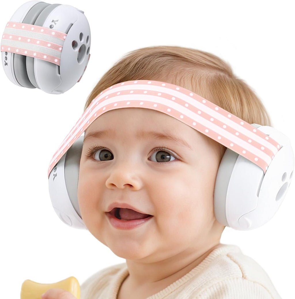 Yoofoss baby ear muffs front view for hearing protection