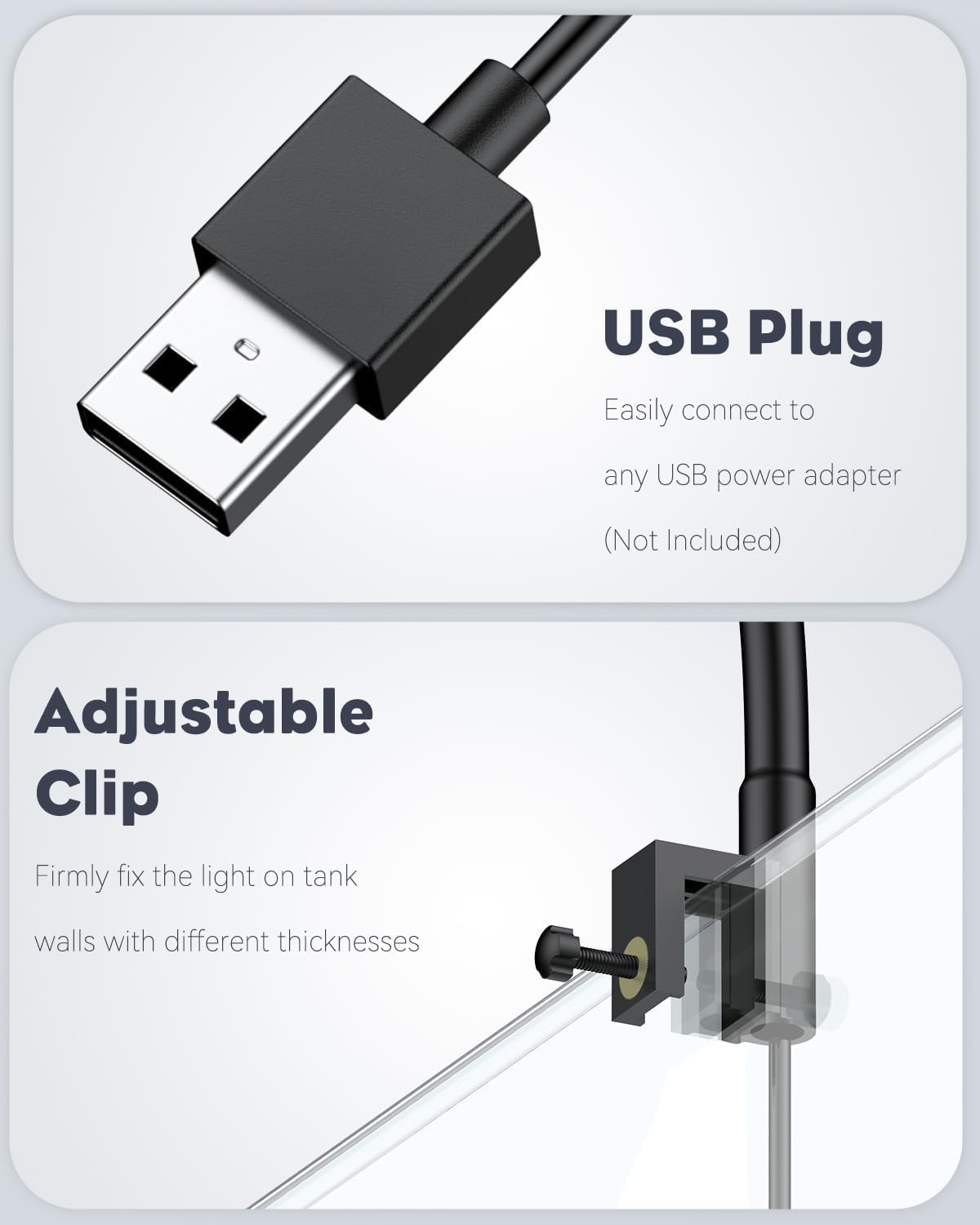 Pawfly led aquarium light inline controller showing timer buttons and power settings
