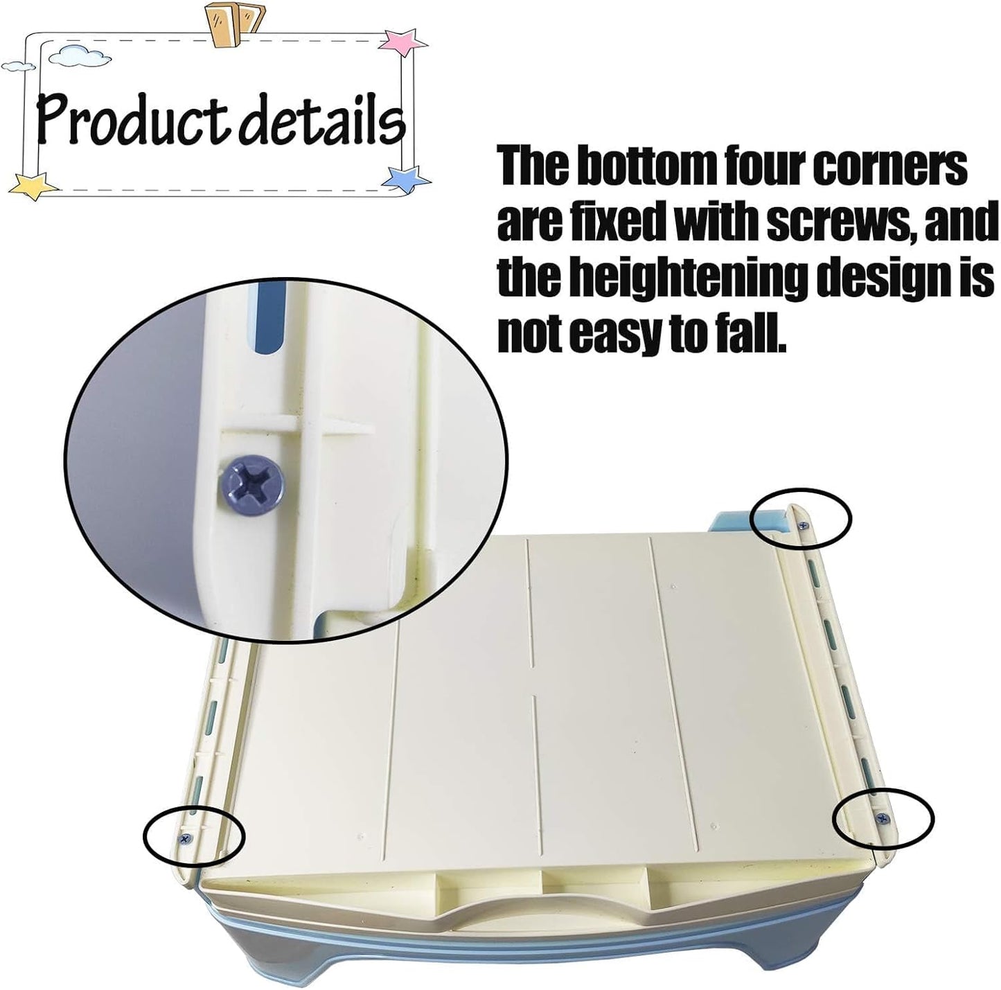 Top view of Kathson small animal potty tray grid