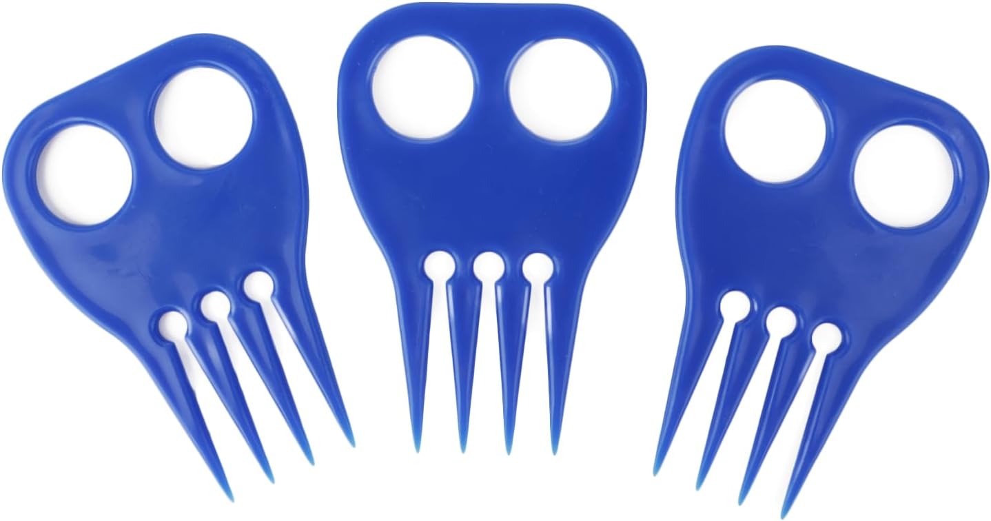 SXYH 3 Pieces Plastic Horse Mane Pulling Combs front view
