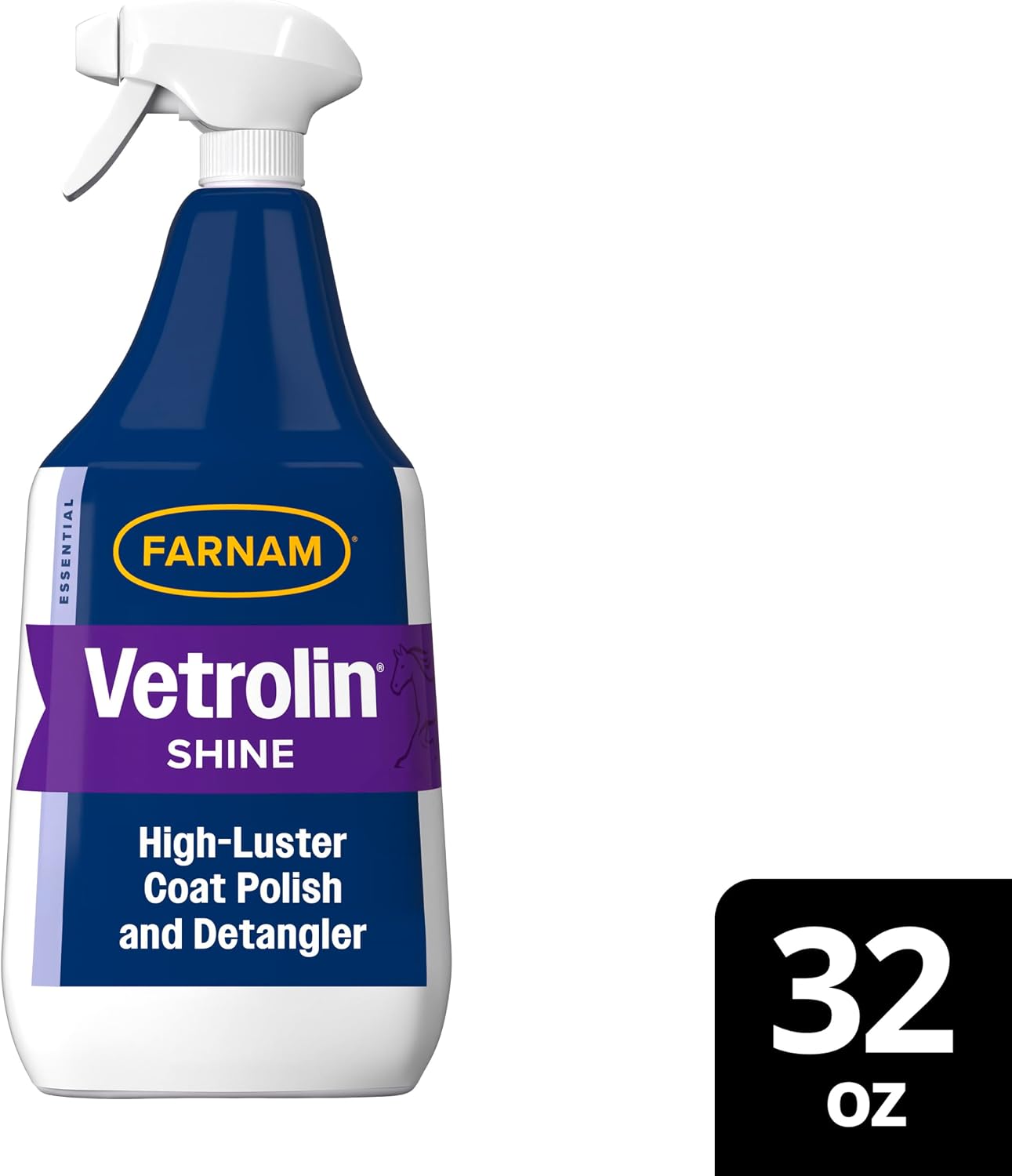 Farnam Vetrolin Shine, High-Luster Coat Polish and Detangler Spray, Ideal for Horses and Dogs, 32 oz. - Image 11