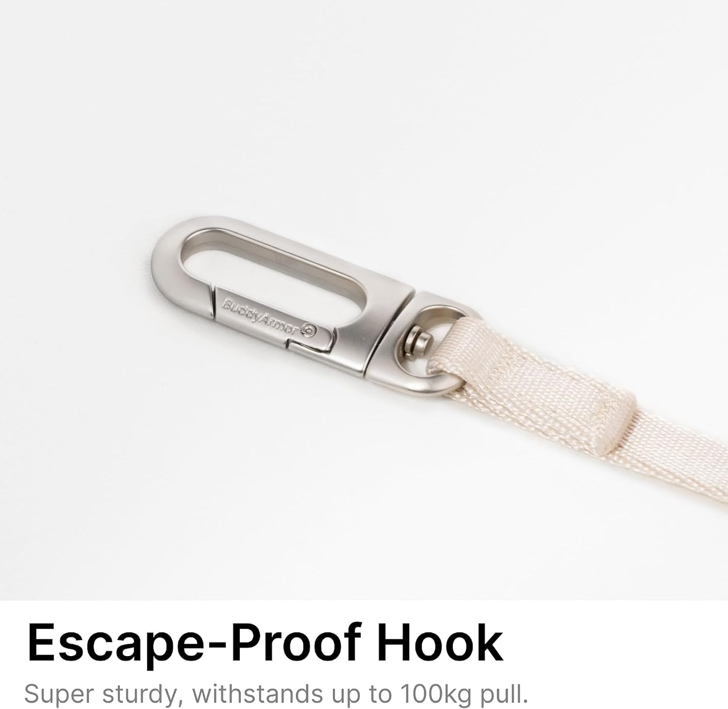 Adjustable buckle feature on BuddyArmor cat leash