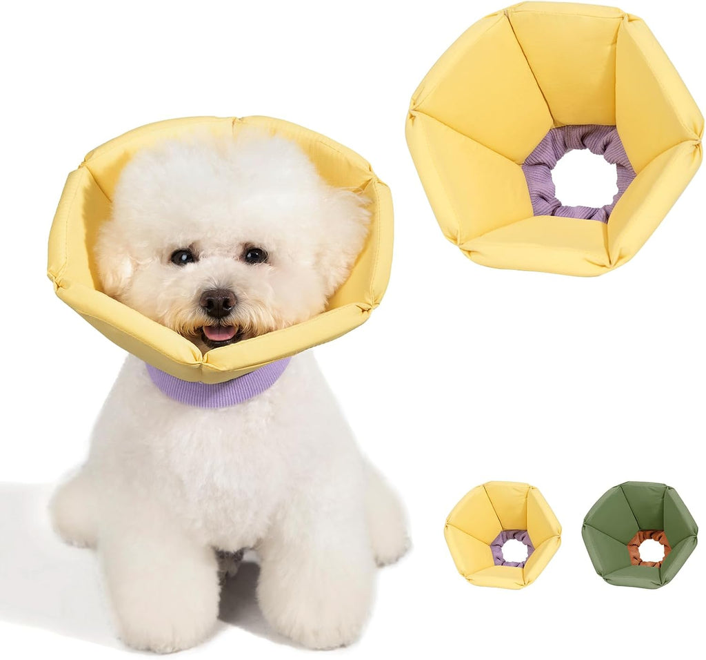 Cat Cone Collar Soft - Adjustable Recovery Collar for Cats & Small Dogs,Cute Waterproof E-Colar to Stop Licking & Scratching After Surgery Elizabethan Neck Cone(Yellow,L) - Image 13