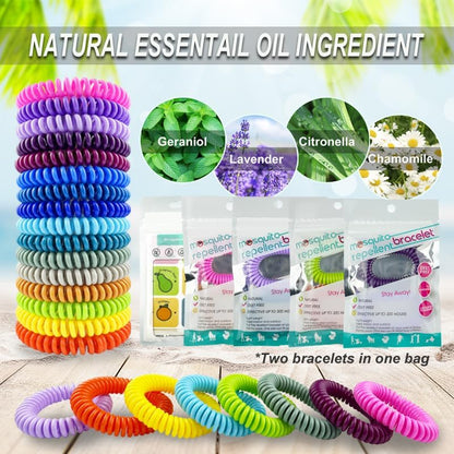 BuggyBands individual bracelet packaging and natural ingredients