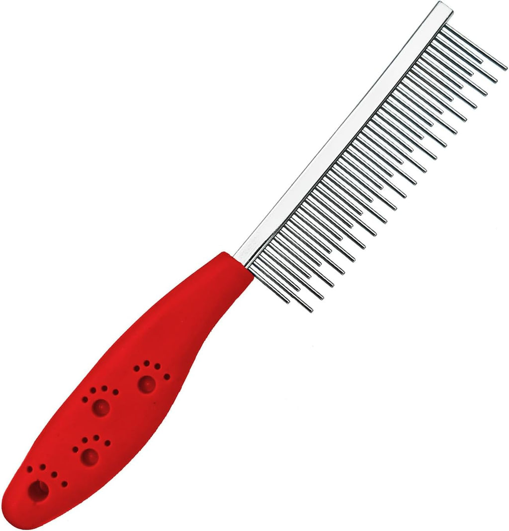 Durable rust proof stainless steel pin comb designed for thick pet fur dematting
