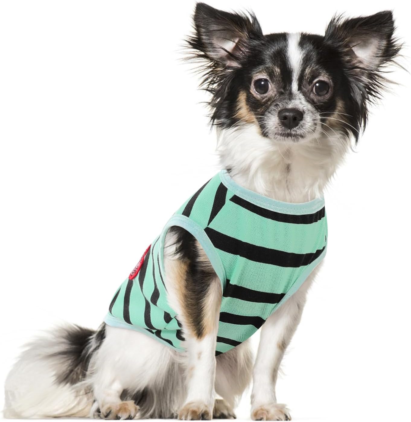 Pet Dog Striped T-Shirt Dogs Cats Cotton Vest Spring Summer Pet Apparel Tee Shirt Suitable for Small and Medium Large Pets French Bulldog Bichon - Image 12