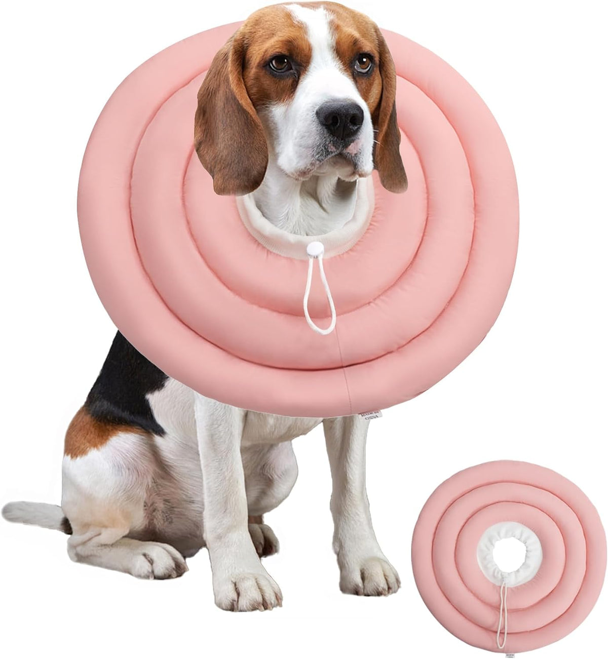 Soft Dog Cones, Recovery Dog Donut Collar After Surgery- Cone of Shame Alternative, Pet Elizabethan E-Collar Anti-Bite Lick Wound Healing Adjustable for Small Large Medium Dogs, L - Image 10