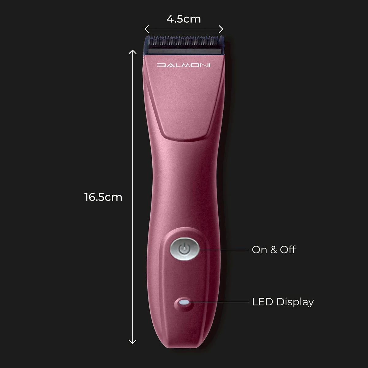BALMONI professional 5-in-1 pet grooming trimmer box contents display